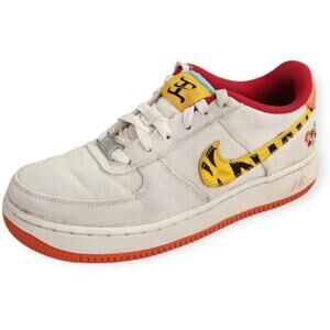 Nike Air Force 1 Year of The Tiger White Sneaker Shoe Youth 5 or Women 6.5